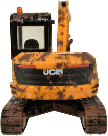 Britains 1:32 JCB Muddy Midi Excavator 86C-2, Collectable Tractor Toy for Farm Set, Tractor Toys Compatible with 1:32 Scale Farm Animals and Toys, Suitable for Collectors & Children from 3 Years