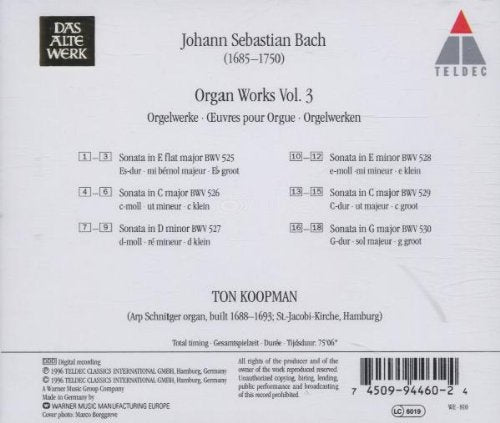 Orgelwerke Vol. 3