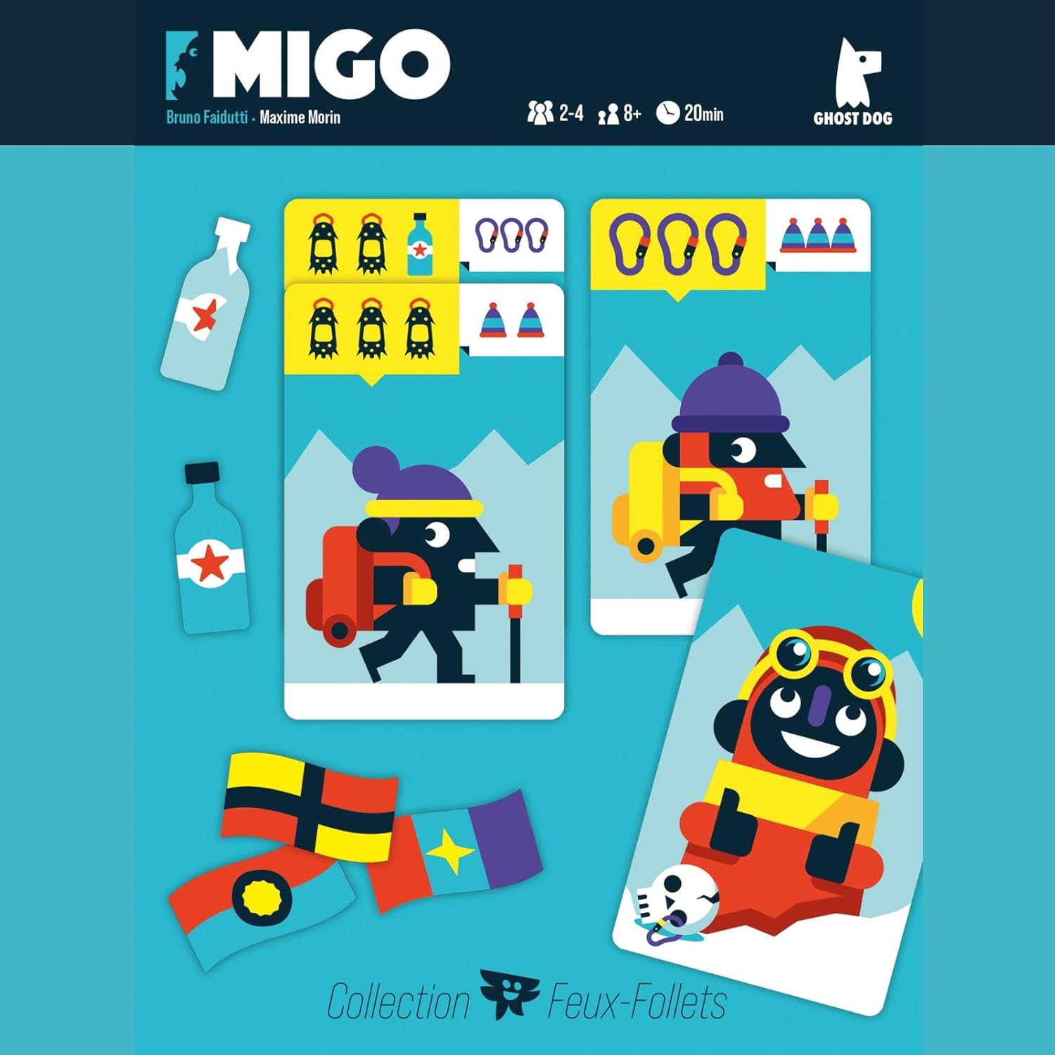 Ghost Dog Migo Board Game for 2 to 4 Players for Ages 8 and Up English & French