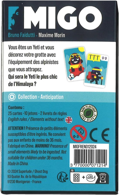 Ghost Dog Migo Board Game for 2 to 4 Players for Ages 8 and Up English & French
