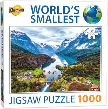 Cheatwell Games 1000 Piece Jigsaw World's Smallest Puzzle Fjords