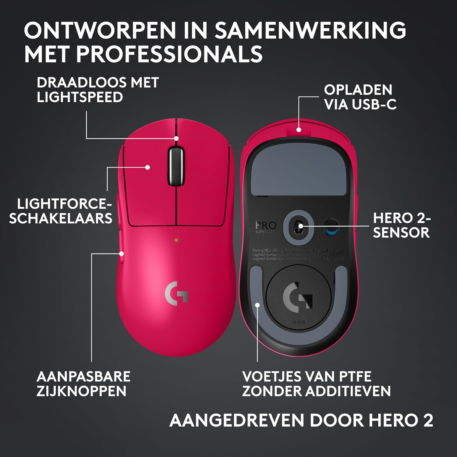 Logitech - G Pro X Superlight 2C