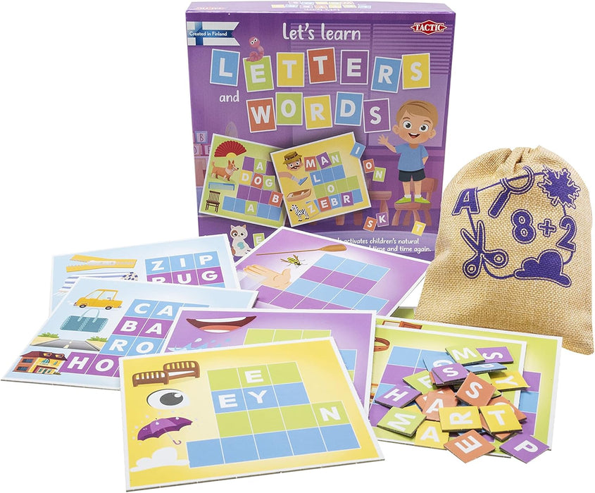 Tactic Let's Learn Letters and Words, Cardboard, Multicolor, 10,4x17,5x28