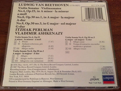 Violin Sonatas No. 4 Op. 23, No. 6 Op. 30 No.1, No. 8 Op. 30 No. 3