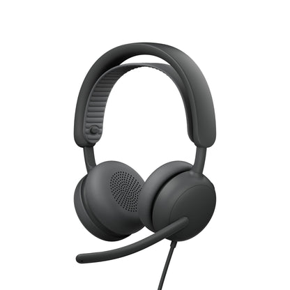 Logitech Zone Wireless 2 ES for Business - Noise-Cancelling Wireless Headset with Adaptive Hybrid ANC, Bluetooth, USB-C & USB-A, Microsoft Teams Certified - Graphite