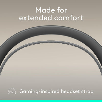 Logitech Zone Wireless 2 ES for Business - Noise-Cancelling Wireless Headset with Adaptive Hybrid ANC, Bluetooth, USB-C & USB-A, Microsoft Teams Certified - Graphite