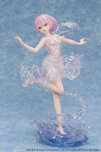 Design COCO Re:Zero Figurine en PVC à l'échelle 1:7 avec inscription « Starting Life in Another World » Ram (Aquadress Ver.