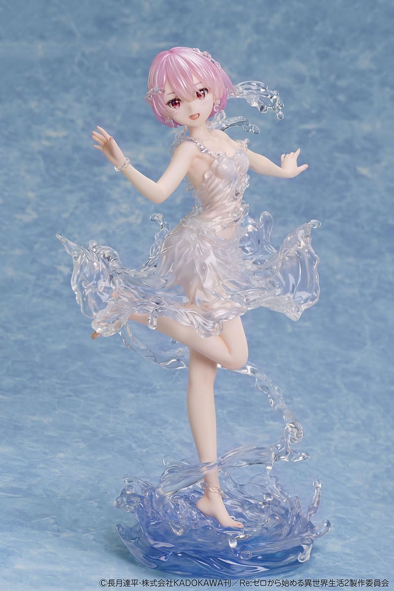 Design COCO Re:Zero Figurine en PVC à l'échelle 1:7 avec inscription « Starting Life in Another World » Ram (Aquadress Ver.