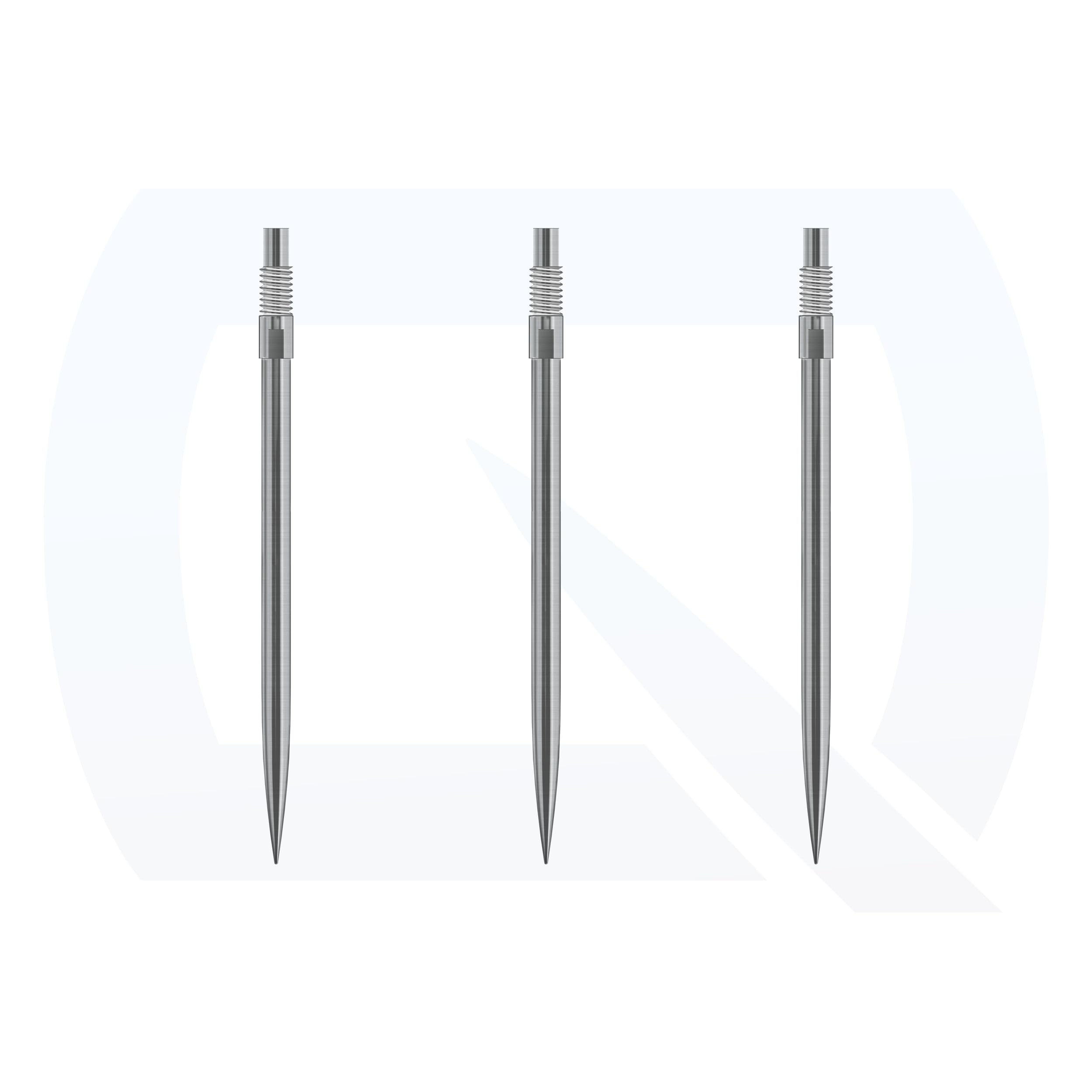 Harrows Quick Point Steel Tip Dart Points | Replacement Darts Tips in Black & Silver | 26mm, 30mm, 35mm, 40mm & 42mm | Compatible with QP System