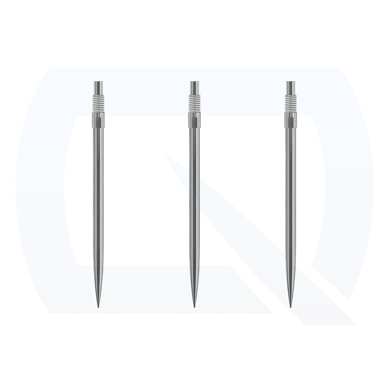 Harrows Quick Point Steel Tip Dart Points | Replacement Darts Tips in Black & Silver | 26mm, 30mm, 35mm, 40mm & 42mm | Compatible with QP System
