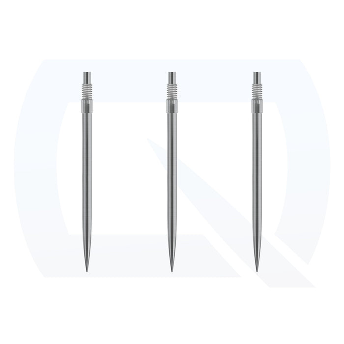 Harrows Quick Point Steel Tip Dart Points | Replacement Darts Tips in Black & Silver | 26mm, 30mm, 35mm, 40mm & 42mm | Compatible with QP System