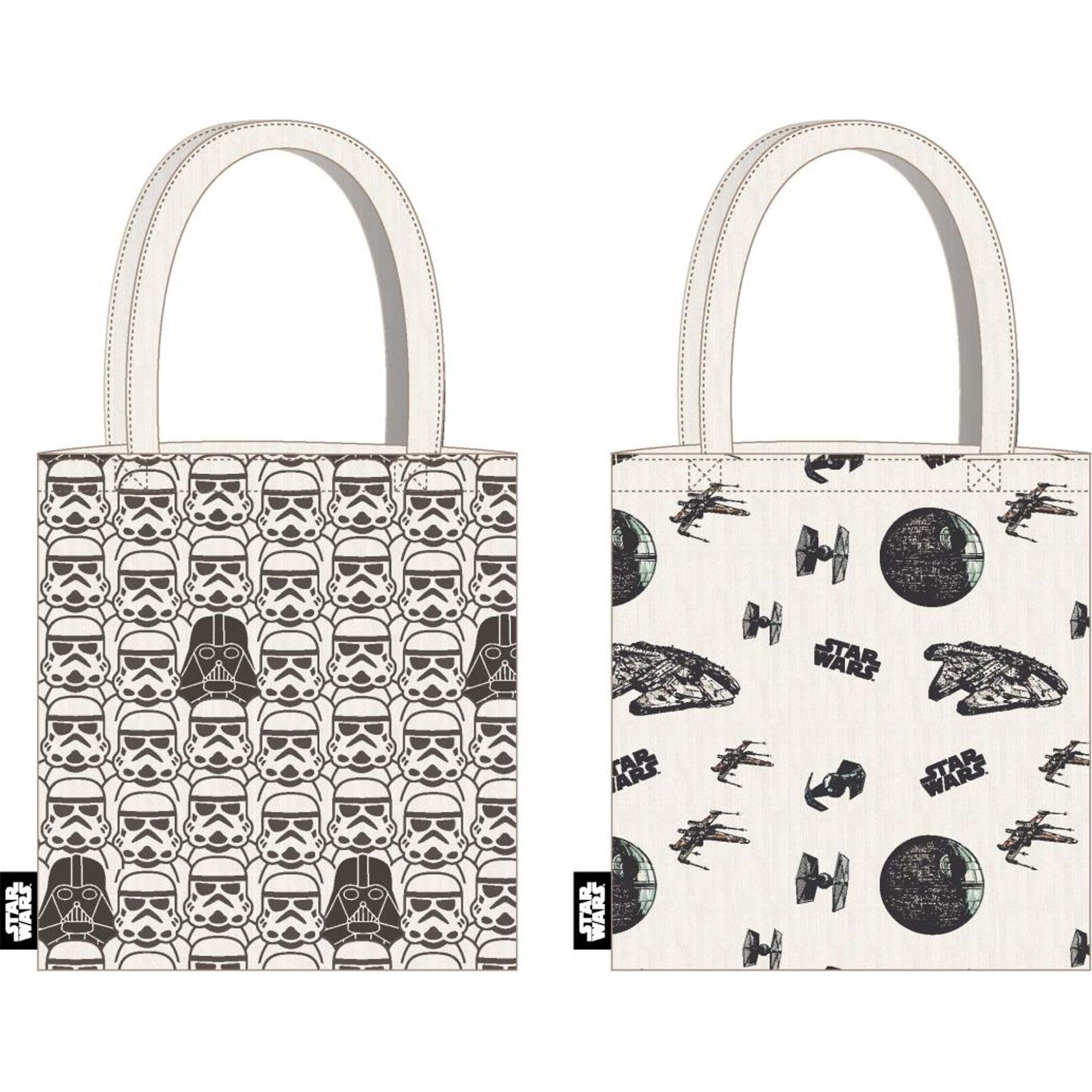 CERDÁ LIFE'S LITTLE MOMENTS Star Wars Stormtroopers & Galactic Ships Reversible Tote Bag | Eco Friendly Reusable Bag, Unisex Kids Backpack, Multi-Colour, Standard