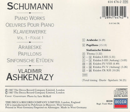 Piano Wo Vol. 1 : Arabeske / Papillons / Sinfonische Etuden