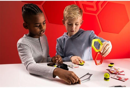 Fat Brain Toys Magshuto Stunt Park, Trickshot-speelset met hellingen, 15 uitdagingen, STEM educatief speelgoed, fysica-activiteit voor kinderen, creatief spel voor binnen
