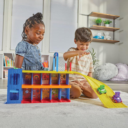 Learning Resources Numberblocks Counting Car Garage, Ages 3+, Numberblocks Toys, Interactive Garage Playset with Sounds, Maths Learning Fun, Includes 2 Mini Vehicles