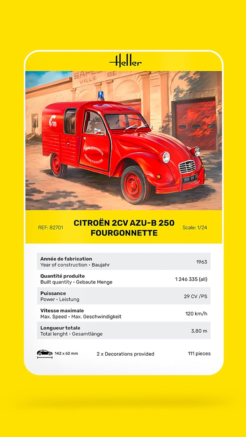 Heller - 1/24 Citroen 2cv Fourgonette Ak 250