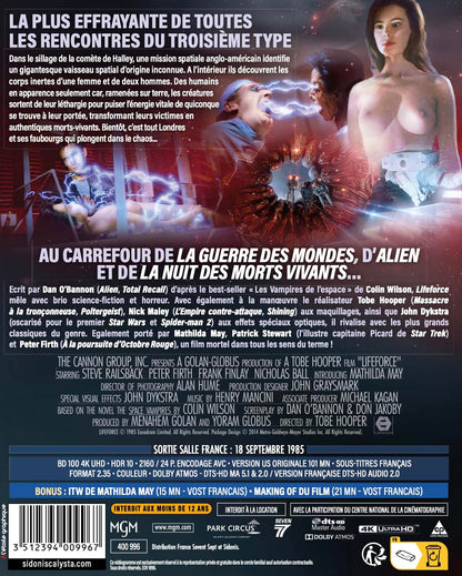 Lifeforce (l'étoile du mal) 4k ultra hd