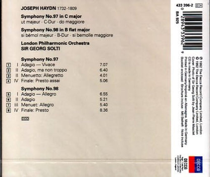 Haydn-Symphonies N 97 N 98-London Philharmonic Orch-G.Solti