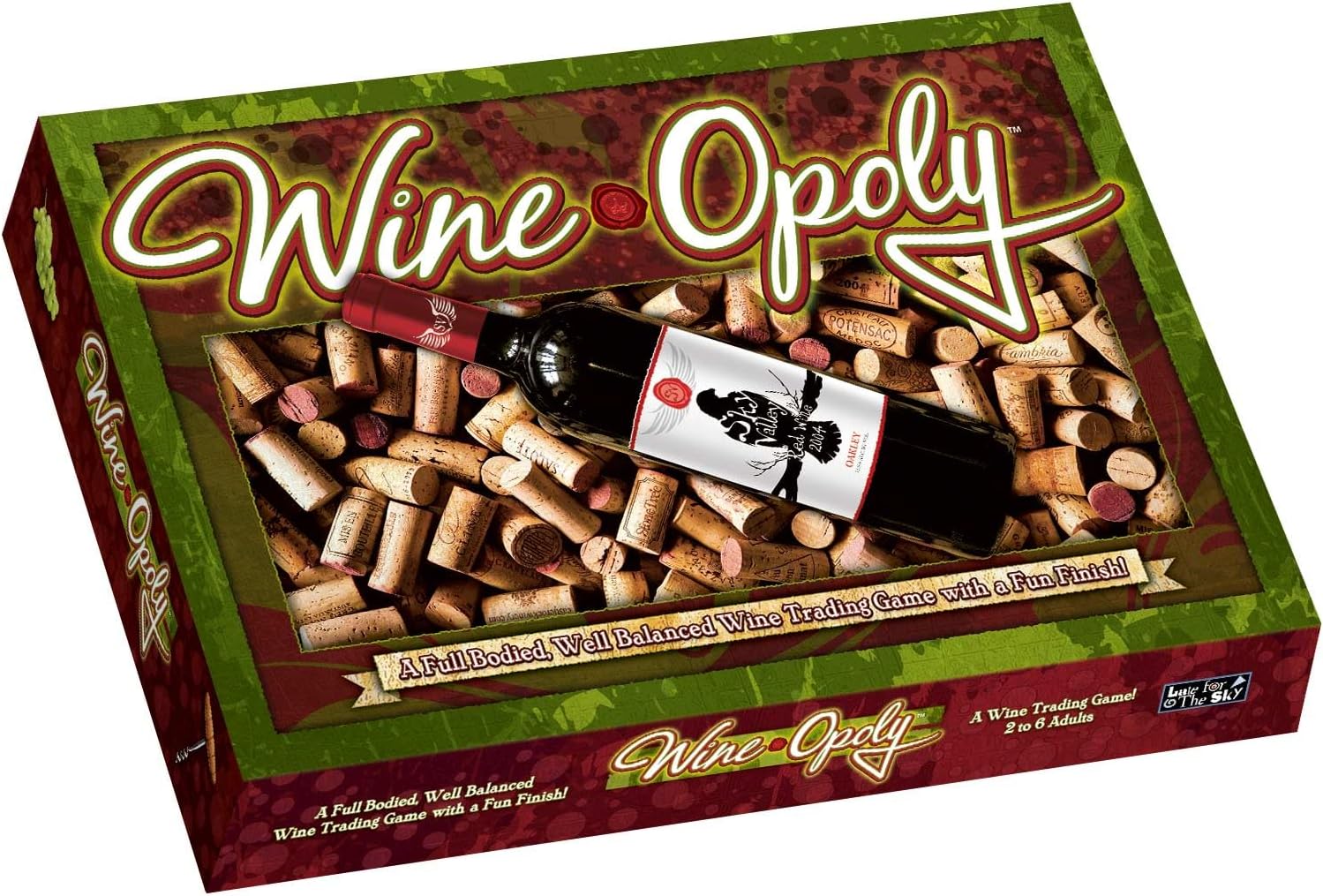 Wine-Opoly Property Trading Board Game - Game for Adults, Strategy Fun For 2 to 6 Players, 18+ - A Full Bodied Well Balanced Wine Trading Game