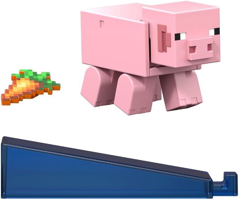 Minecraft Redstone Charged Series Pig 3.25" Action Figure