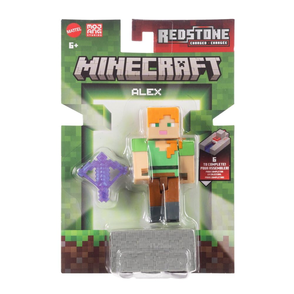 Mattel Minecraft: Redstone Charged - Alex 8Cm Figure (Jjr91)