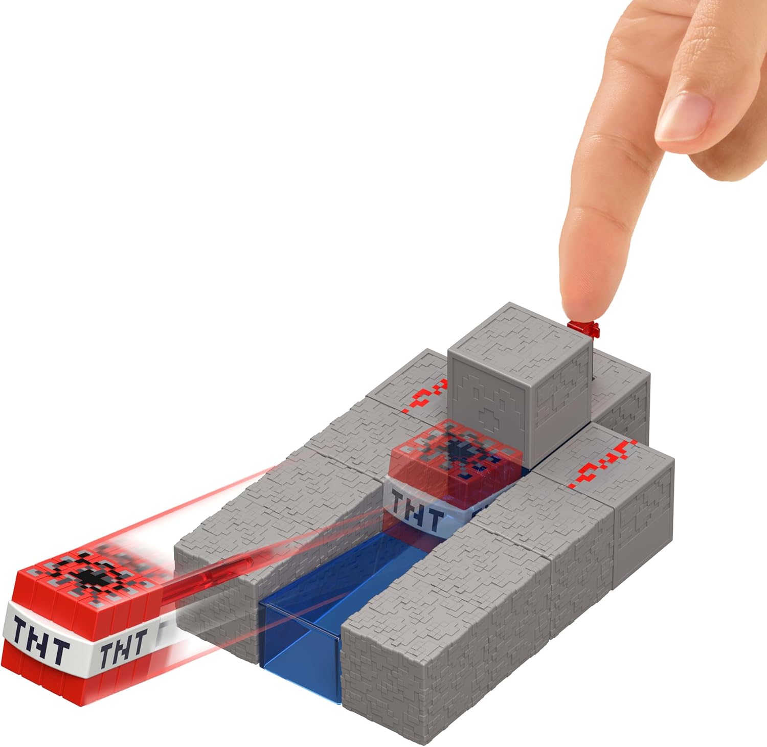 Mattel Minecraft Toys, Skeleton Action Figure with Accessory & Redstone Building Piece, 3.25-inch Scale Collectible Set Inspired by Video Game, JJR93