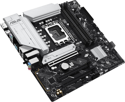 ASUS Intel B760 (LGA 1700) mATX Motherboard (DDR5, PCIe 5.0 Ready, 2x M.2 Slots, WIFI 6E, Realtek 2.5Gb Ethernet, DisplayPort, HDMI, SATA 6 Gbps, h. USB 10Gbps Type-A & v. USB 5Gbps Type-C, Aura S