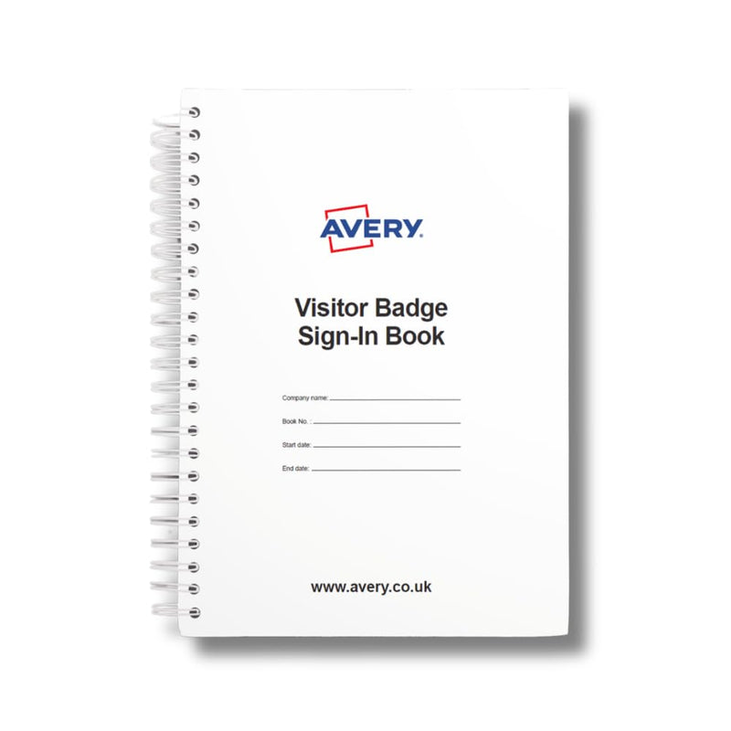 Avery - Visitor Sign-in Book with Removable Name Badges with 1 Book with 250 Badges