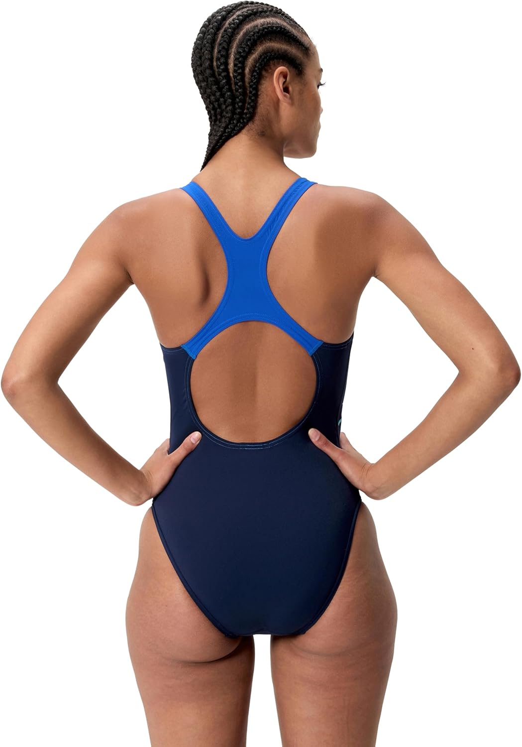 Speedo Womens Medley Logo Medalist Swimsuit Swimming Costume Peacoat/Deep Sapphire