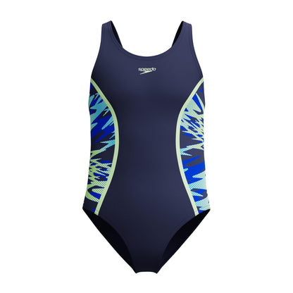 Speedo Girl's Hyperboom Splice Muscleback One Piece Swimsuit