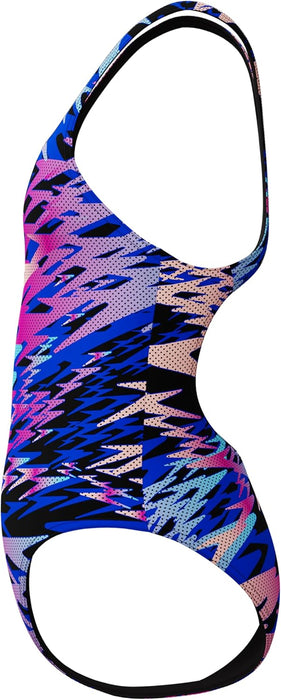 Speedo Girl's Hyperboom Print Medalist One Piece Swimsuit