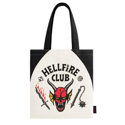 Borsa riutilizzabile Stranger Things con stampa ufficiale | Shopper grande per supermercati, scuole o viaggi