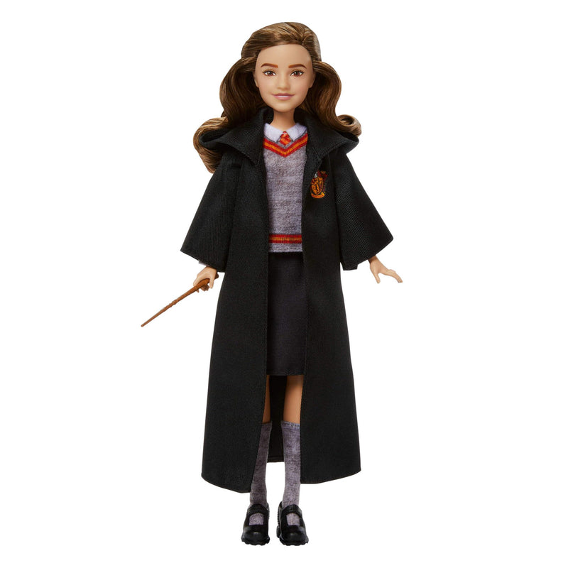 Mattel Harry Potter Toys, Hermione Granger Fashion Doll in Removable Signature Hogwarts Uniform With Wand Accessory, Inspired By The Movie, JGM19