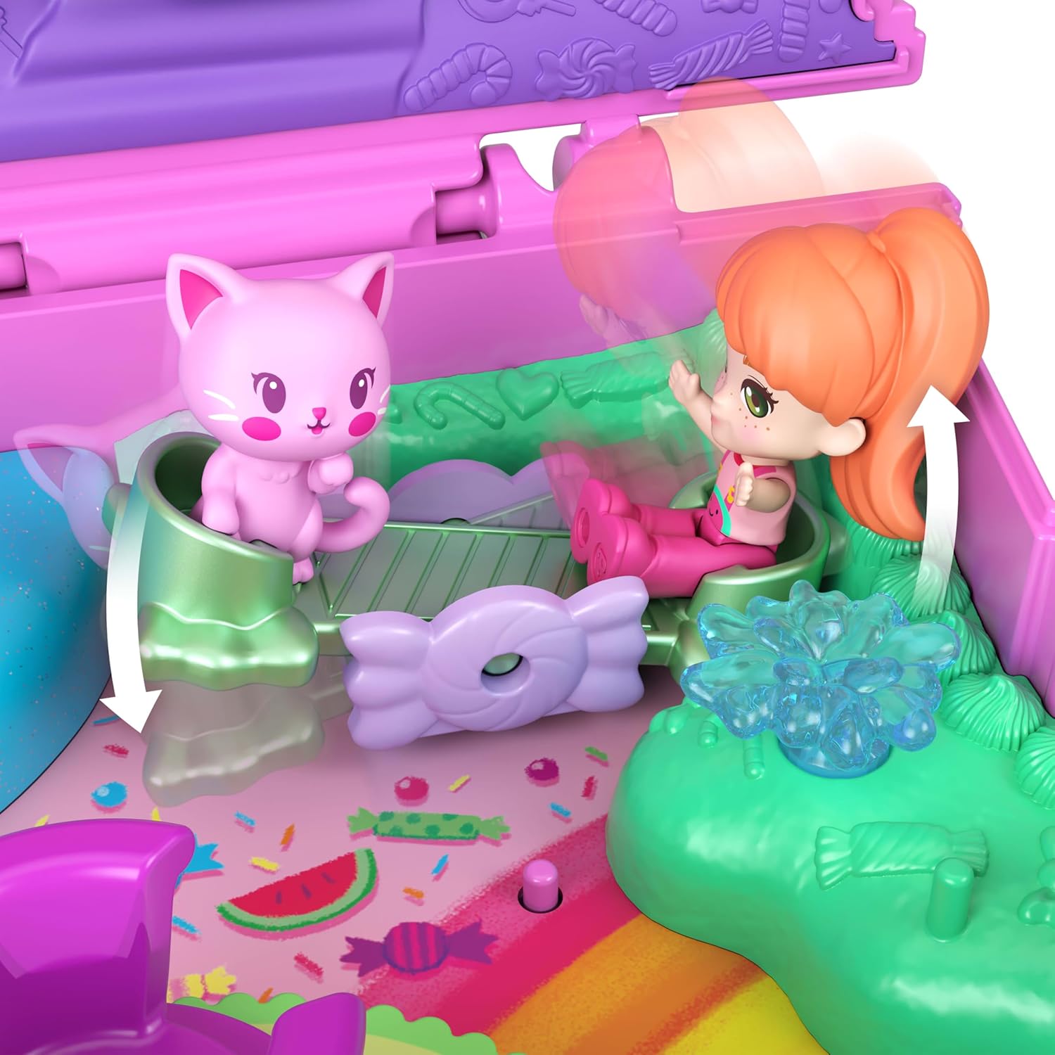 * Polly Pocket Core Compact: W`Melon Gumball Kitty