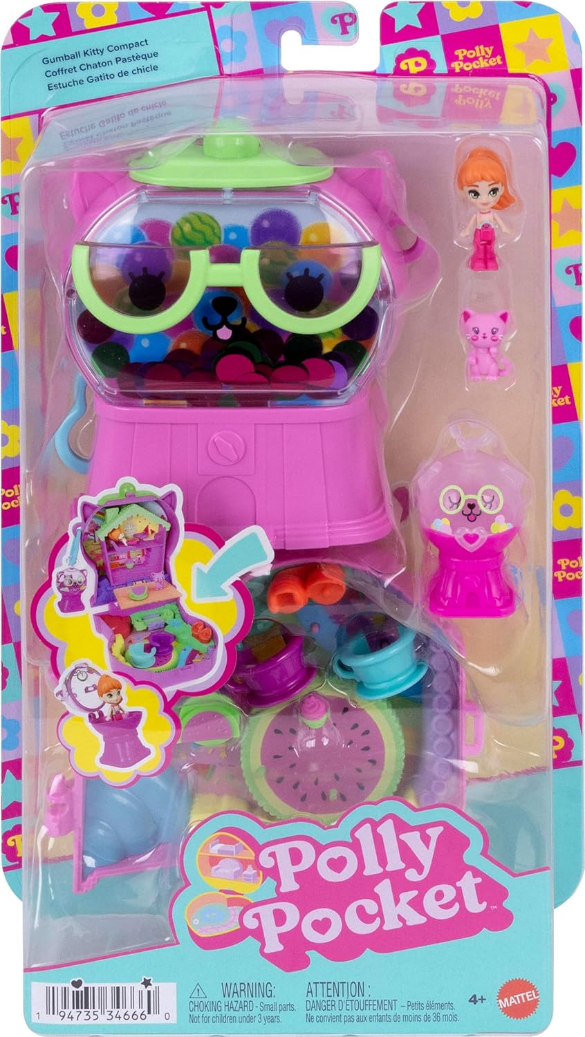 * Polly Pocket Core Compact: W`Melon Gumball Kitty