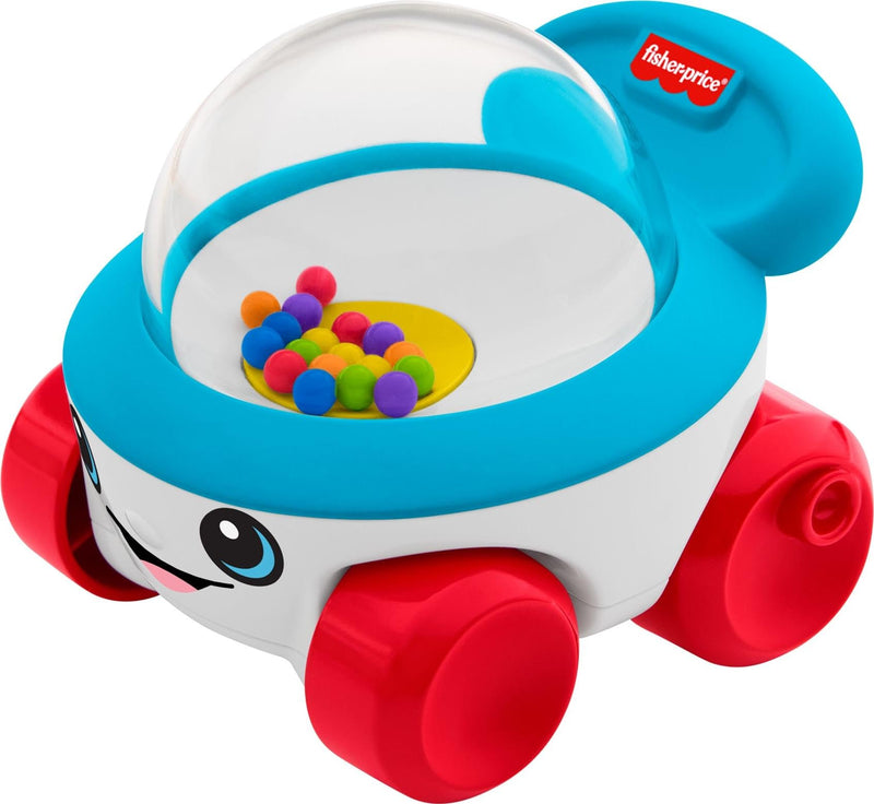 Fisher-Price Corn Popper Vehicle Push-Along Toy with Sounds for Baby & Toddler