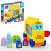 MEGA BLOKS First Builders Toddler Block Toys Set, Build & Count Bus 45 Pieces, Learn Numbers and Counting, Yellow, Ages 1+ Years, JKG34