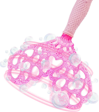 Barbie Bubble Sparkle Mermaid Doll with Bubble-Making Feature & Solution, Tray & Hairbrush, Plus Long, Color-Streaked Blonde Hair, JLW56