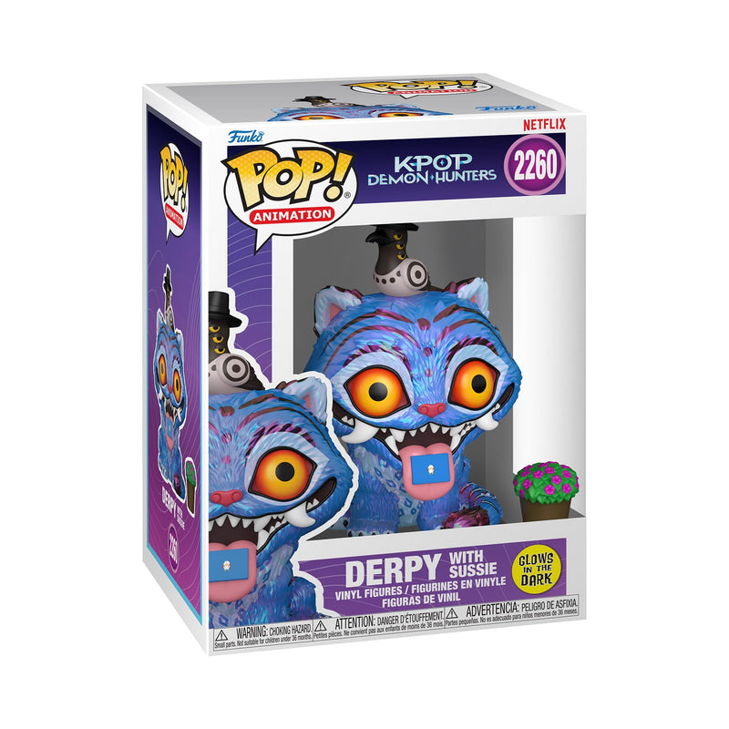 Funko Pop Animation: KPop Demon Hunters - Derpy with Sussie (Glow in the Dark) - Collectable Vinyl Figure - Gift Idea - Official Merchandise - Movies Fans