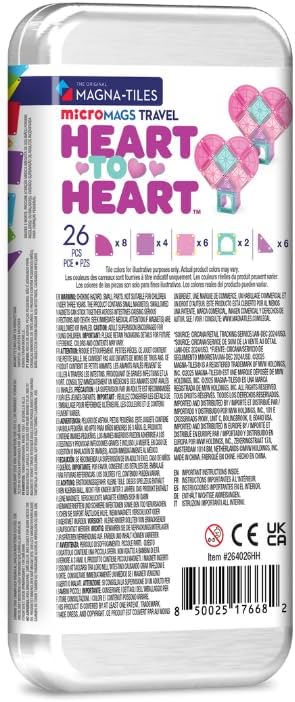 Micro Mags - Travel Set - Heart to Heart - 26 tegeltjes
