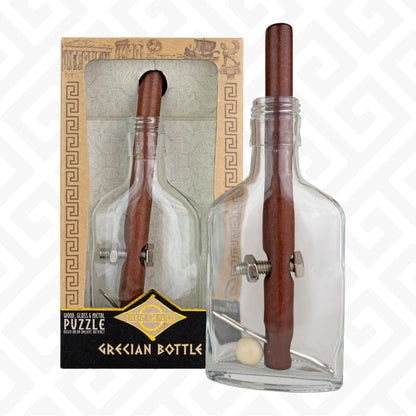 Project Genius Grecian Bottle Brain Teaser Puzzle, Wooden