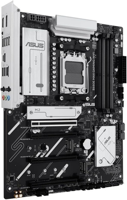 ASUS B650E MAX Gaming WiFi Motherboard Socket AMD AM5 (ATX, DDR5, PCIe 5.0, 3X M.2, Wi-Fi 6E, Realtek 2.5Gb Ethernet, DisplayPort, HDMI, BIOS Flashback, Aura Sync