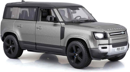 Bburago LAND ROVER DEFENDER - 1:24 Scale - Incredibly Detailed Die-Cast Replica Collectible SUV, Black