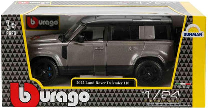 Bburago LAND ROVER DEFENDER - 1:24 Scale - Incredibly Detailed Die-Cast Replica Collectible SUV, Black