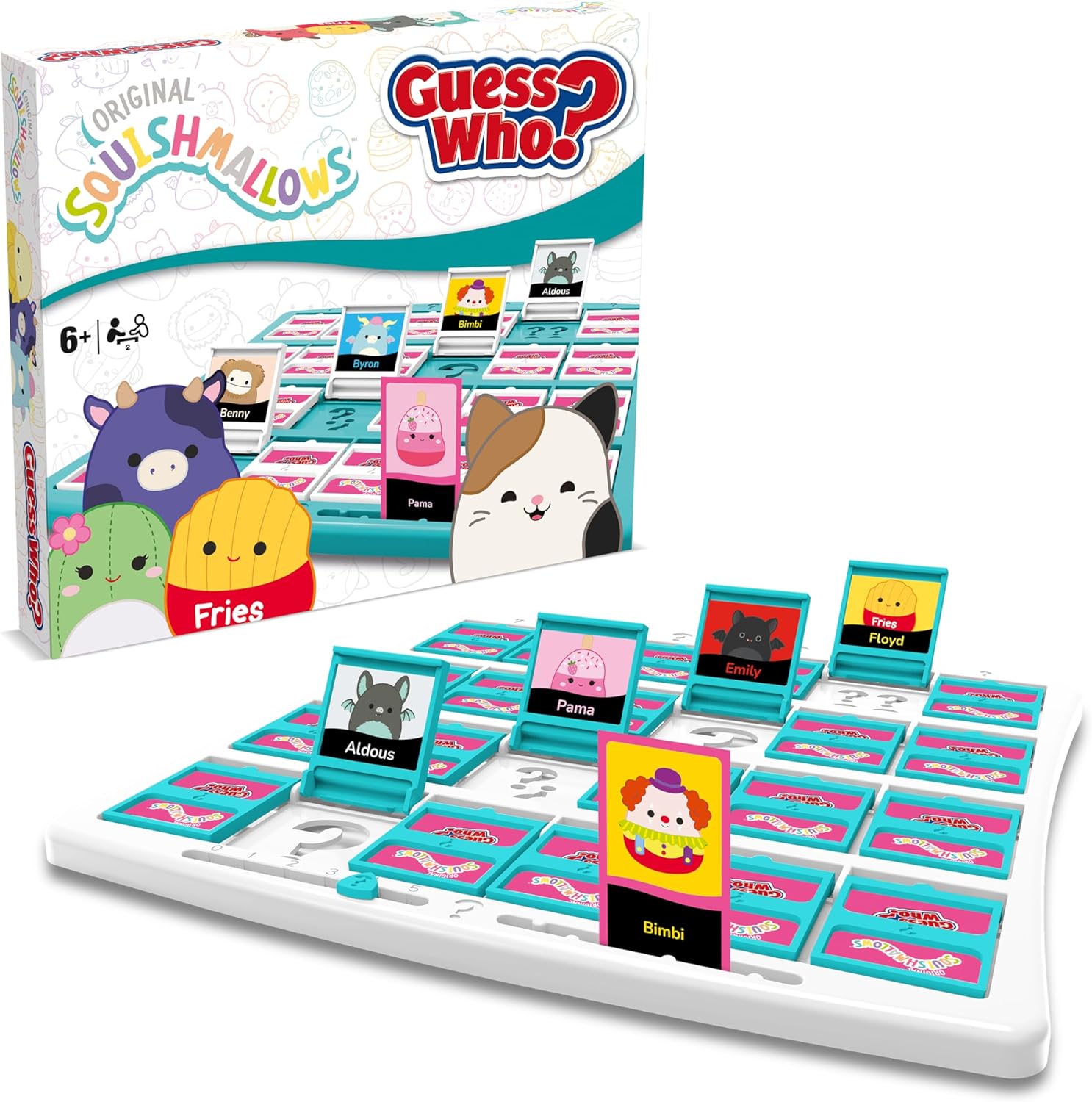Winning Moves Squishmallows Guess Who? Board Game Meet all your favorite characters including Cam, Pama, Lil Gouda, Avery and Samir, as you play Ages 6 and up