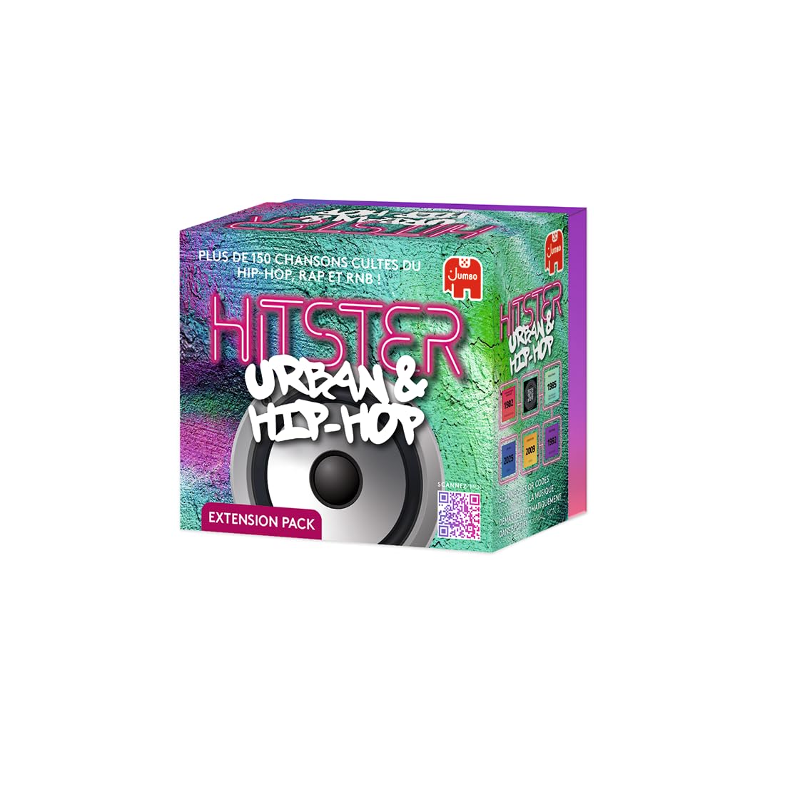Hitster Extention Urban & Hip-Hop - Board Game and Musical Atmosphere – Adult Game – Rediscover the Hits of Urban Music, R&B, Rap – with Family and Friends – 2 to 10 Players – Ages 16 and Above