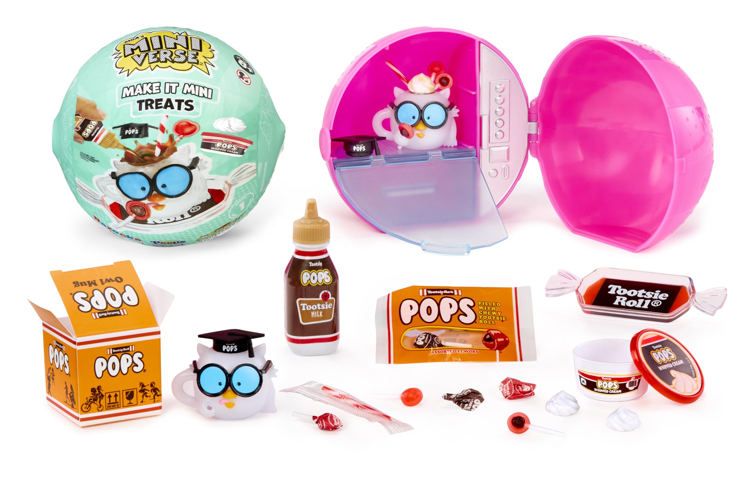 MGA's Miniverse Make It Mini Treats - Mini Coleccionables, Misterioso Embalaje Ciego, Tema Golosinas, Juego de Resina DIY, 12 Coleccionables, NO Comestible - para Coleccionistas, Edades 8+ Años