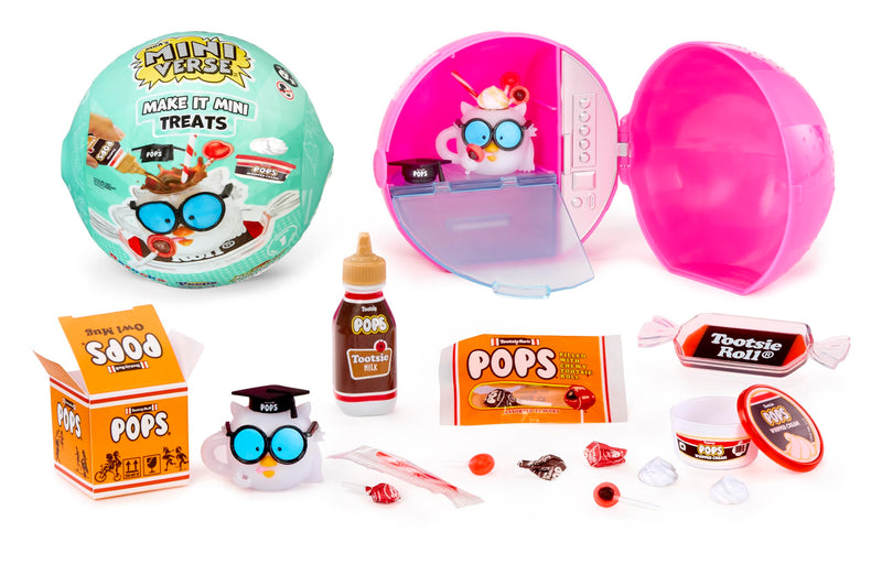 MGA's Miniverse Make It Mini Treats - Mini Coleccionables, Misterioso Embalaje Ciego, Tema Golosinas, Juego de Resina DIY, 12 Coleccionables, NO Comestible - para Coleccionistas, Edades 8+ Años