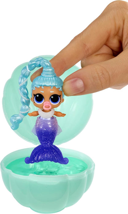 L.O.L. Surprise! Mermaids Makeover Magic Baby Sisters - Cola de Sirena Que Cambia de Color con Bola de Concha, 6 Muñecas para Coleccionar - para Mayores de 4 Años