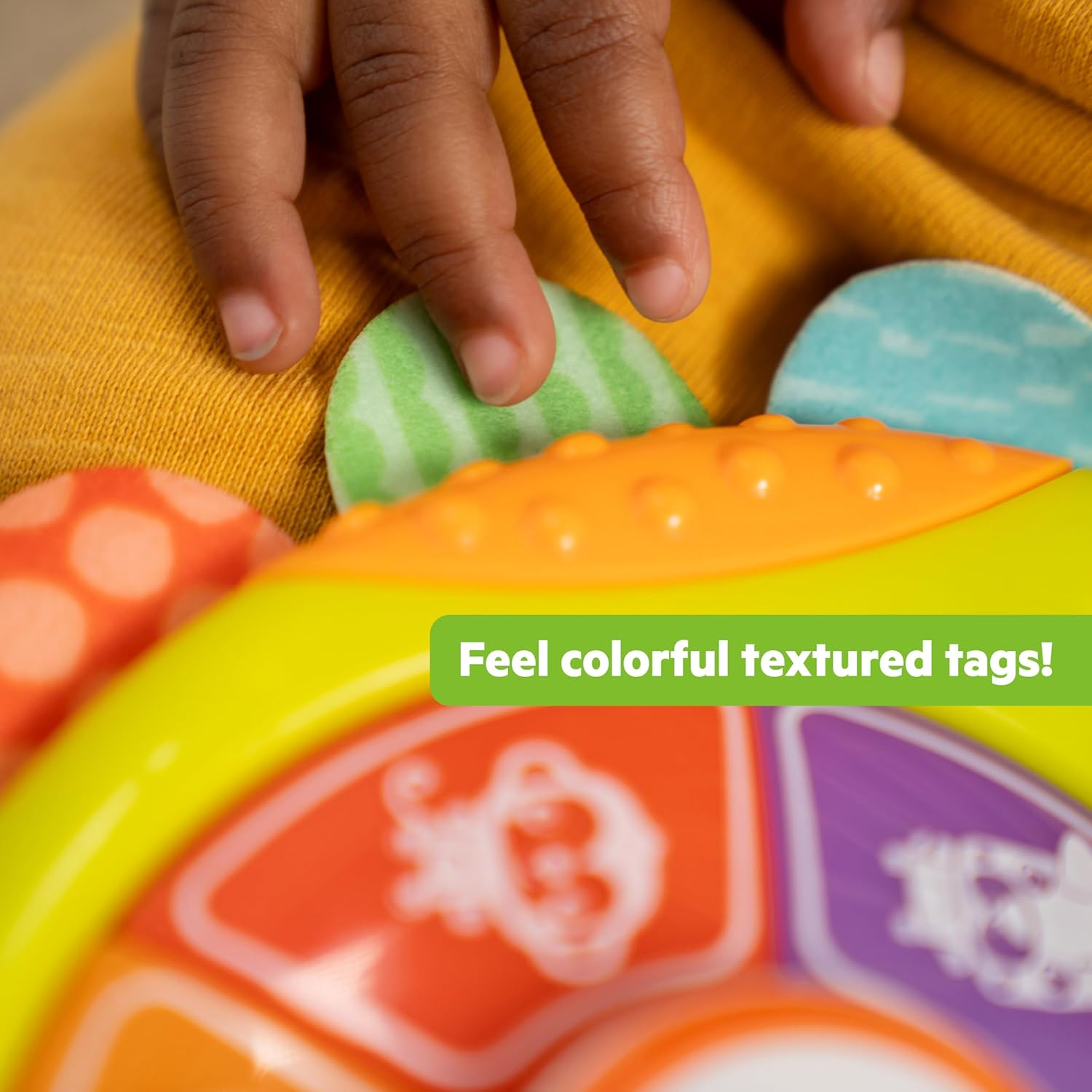 Bright Starts Safari Surprise Multisensory Toy, Light-Up Electronic Baby Toy with Animal Sounds and Melodies, Press for Cause and Effect Discovery, Unisex, 6 Months+
